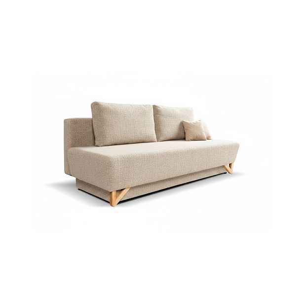 Skandinávská pohovka Atlanta s funkcí spaní a úložným prostorem 208 cm