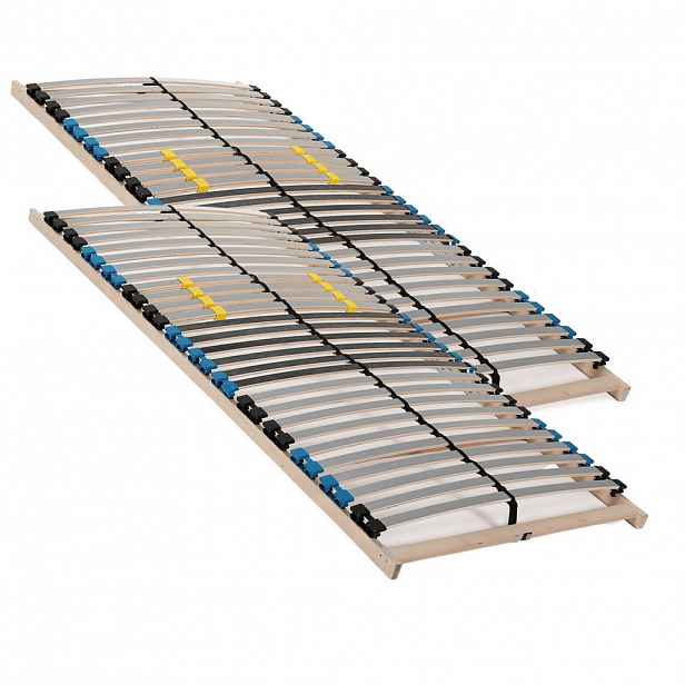 Sleepneo LAMELOVÝ rošt 200x200 cm(2x 100x200 cm) – 28 lamel, 7 zón, nosnost cca 130 kg, vrstvené březové dřevo, vlastní montáž
