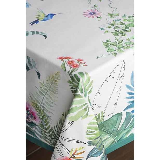 Dekorativní ubrus 160 cm x 220 cm, 100% bavlna, tropy Maison d'Hermine
