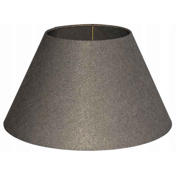 Elegantní stínítko E27 Zavinovací Okraje stínidlo kužel 25 cm Staré zlato Prato