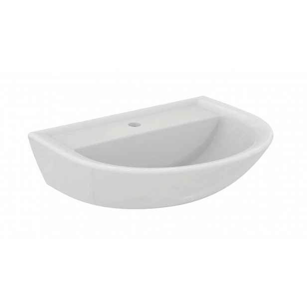 Ideal Standard Eurovit - Umyvadlo 60x47 cm, bez přepadu, otvor pro baterii, bílá W332501