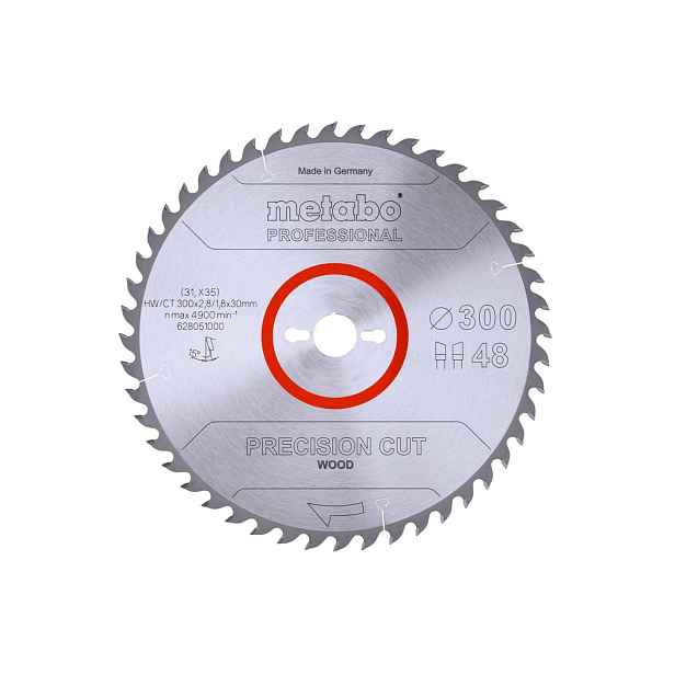 Metabo - Pilový kotouč na dřevo, 300x30 mm, 48 zubů 628051000