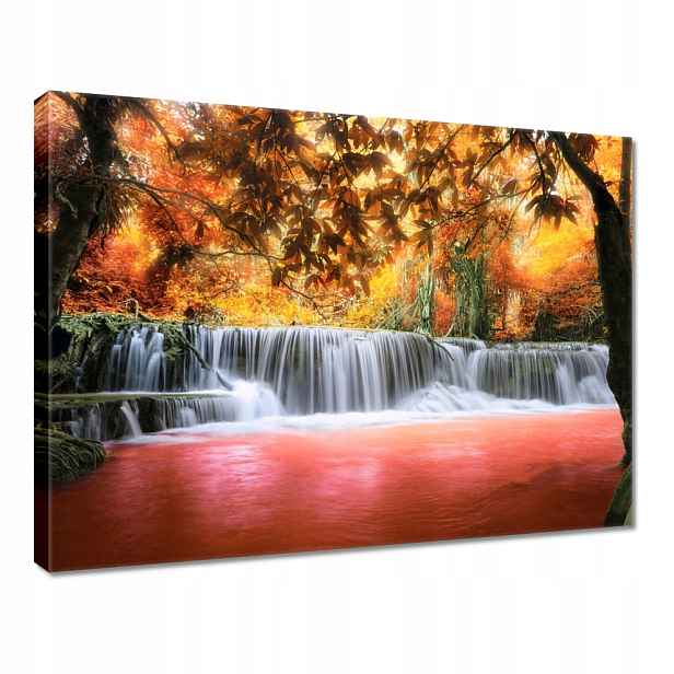 Obraz 80x60 Oranžový vodopád