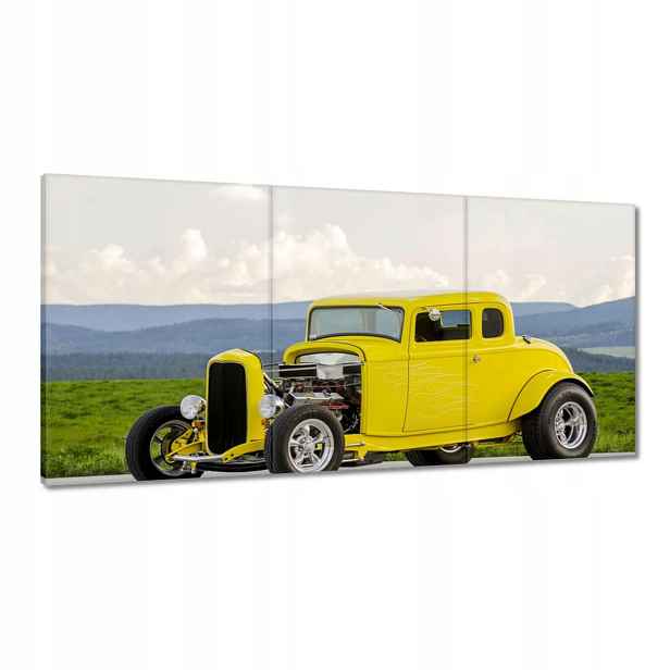 Obrazy 120x60 Žlutý Hot Rod