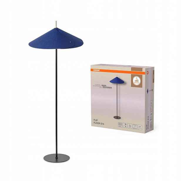 Stojací podlahová lampa E14 Dekorativní modrá dekorace Osram