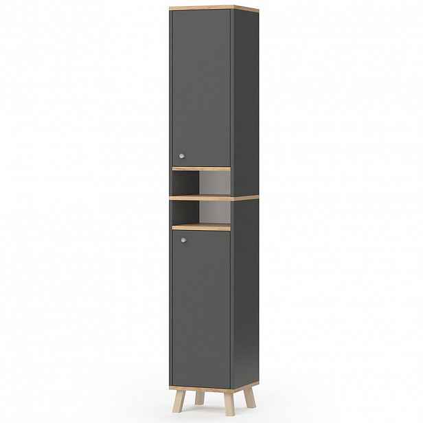 Vicco KOUPELNOVÁ SKŘÍŇKA Senyo Antracit 30 x 174 cm