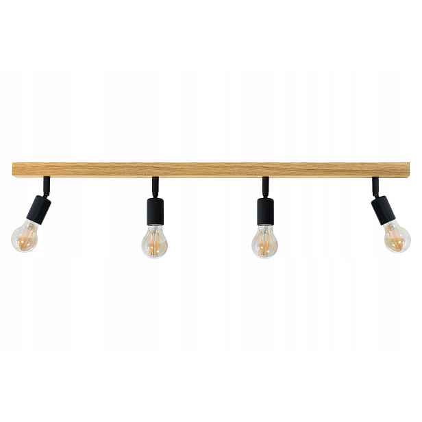 Závěsná stropní lampa Dubová Retro 90x14 cm E27 Pohyblivá Nástěnný