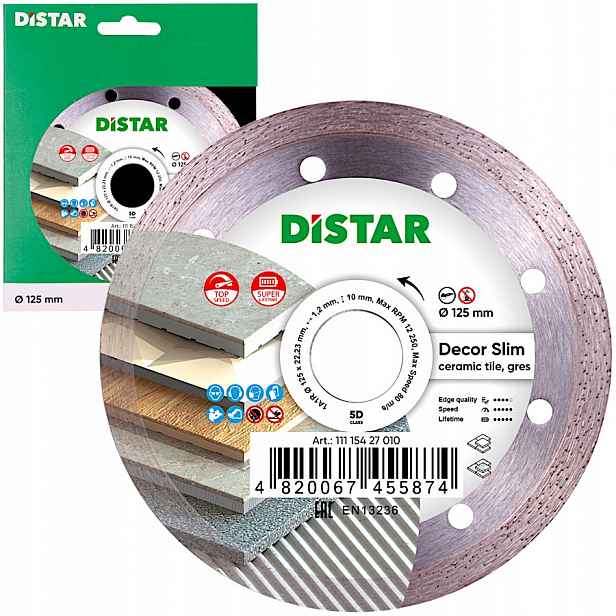 Diamantový kotouč 125 pro dlaždice Distar Decor Slim