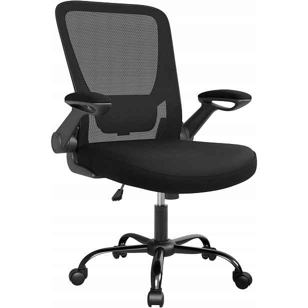 Kancelářská Židle Se Sklopnými Područkami, Ergonomická, Otočná