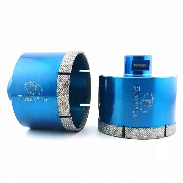 Plattor Profesionální Korunkový Vrták 68 mm pro gres M14 Blue