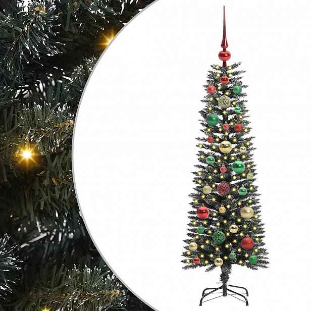 vidaXL Umělý vánoční stromeček Zelená 120 cm PVC, plast a ocel