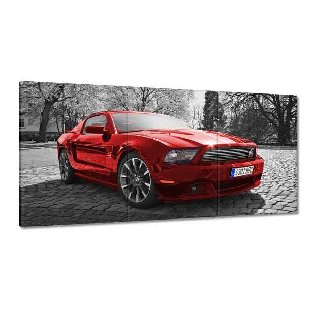 Obrazy 180x90 Červený Ford Mustang Usa