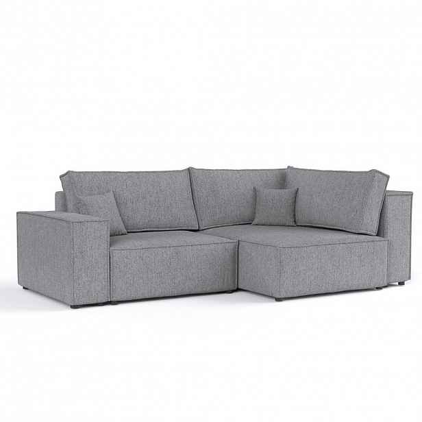 AltaBeds ROHOVÁ SEDAČKA AVION, textil, Šedá