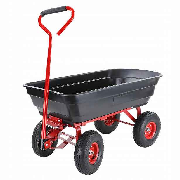 Awtools Zahradní Vozík Sklápěčka 4 Kruhová 75 l