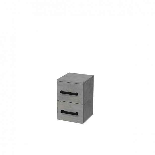 Koupelnová skříňka nízká SAT Cube Way 32,5x51x33 cm beton mat CUBE3CN32BE
