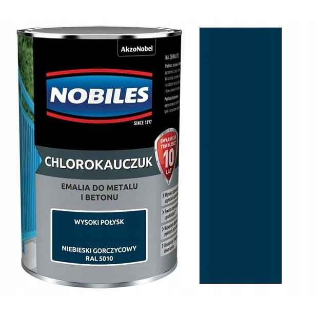 Nobiles Chlorokaučuk Smalt 5L Modrý Hořčicový Ral 5010