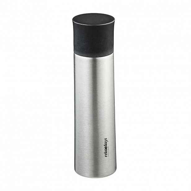 Relaxdays TERMOLÁHEV stříbrná černá 500 ml