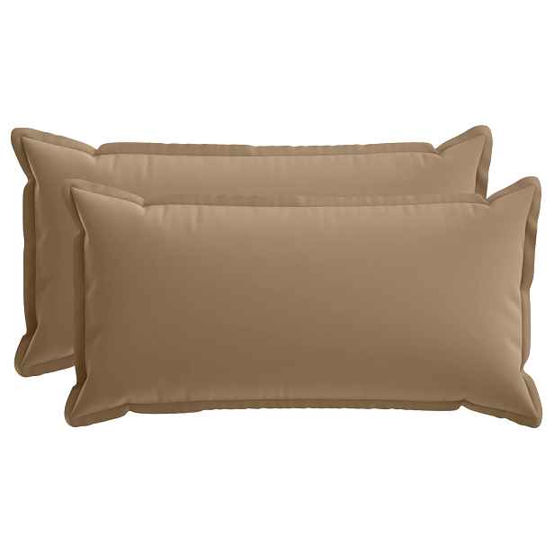 vidaXL Polštář s polštářem HOUTEN 2 ks Taupe Polyester