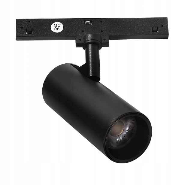 Domeno magnetický kolejnicový reflektor 1-fázový 24V led 6w 4000k 390lm černý