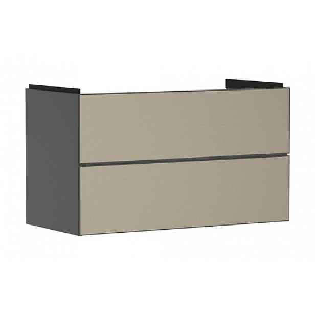 Skříňka pod umyvadlo bez umyvadla Hansgrohe Xevolos E 98x57,5x47,5 cm břidlicová matná šedá mat 54183390