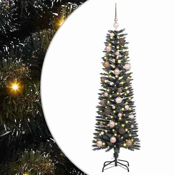 vidaXL Umělý vánoční stromeček Zelená 150 cm PVC, plast a ocel