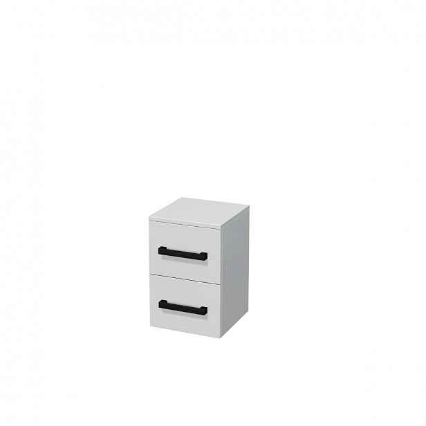 Koupelnová skříňka nízká SAT Cube Way 32,5x51x33 cm bílá lesk lesk/mat CUBE3CN32BL