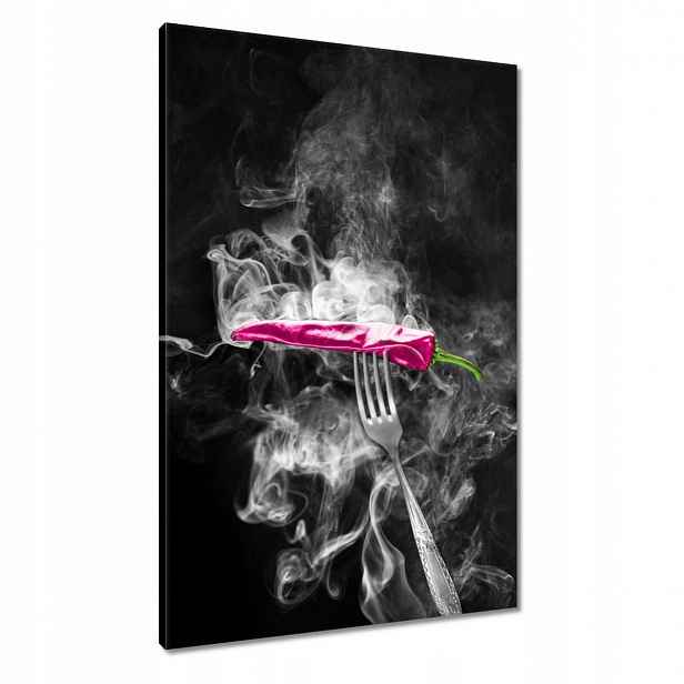 Obrazy 60x90 Růžová paprika v kouři