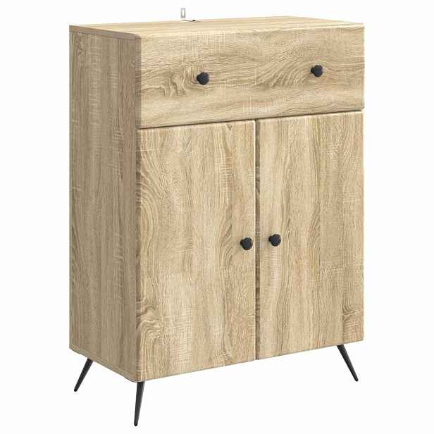 vidaXL Servírovací skříň Dub sonoma 66 x 34,5 x 90 cm Kompozitní dřevo