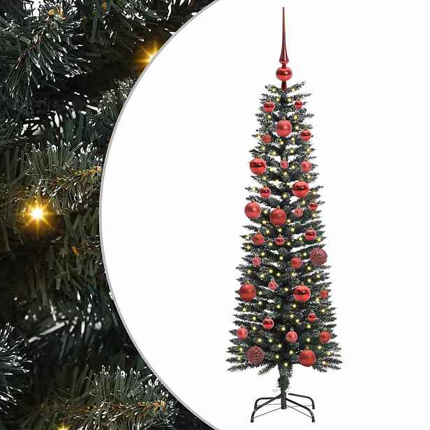 vidaXL Umělý vánoční stromeček Zelená 150 cm PVC, plast a ocel