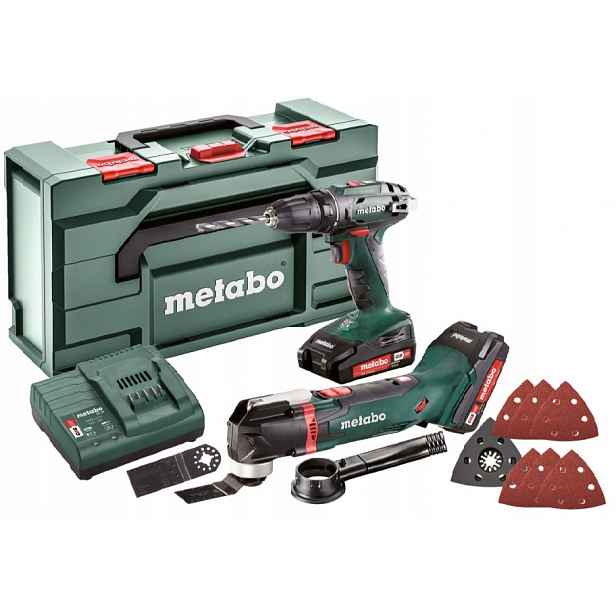 Aku Vrtačka Metabo Multifunkční Nářadí 2x Aku 2AH Metabo X