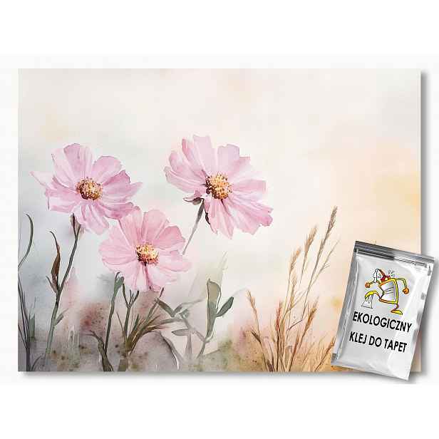 Fototapeta Flizelina Příroda Zahrada Růžové Květy 208x146 130g