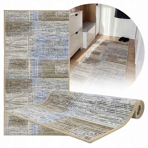 Koberec Běhoun Moderní protiskluzový 80 x 150 cm do předsíně kuchyně, robustní