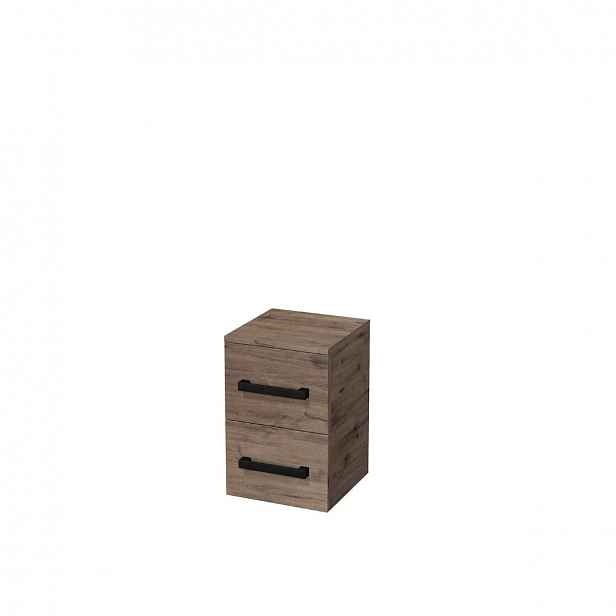 Koupelnová skříňka nízká SAT Cube Way 32,5x51x33 cm dub Wellington mat CUBE3CN32DW