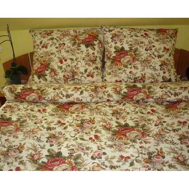 Krepové povlečení 160x200 Mostowiak na knoflíky 100% bavlna hrubá