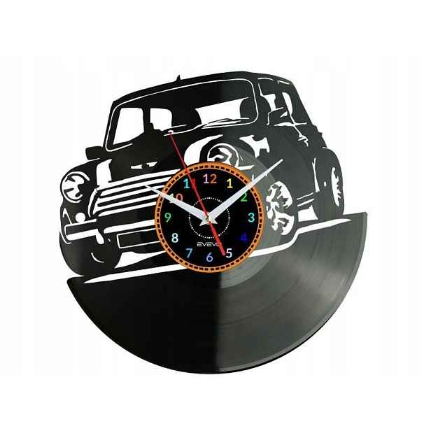 Staré anglické auto Nápad na Dárek Nástěnná Dekorace z vinylové desky