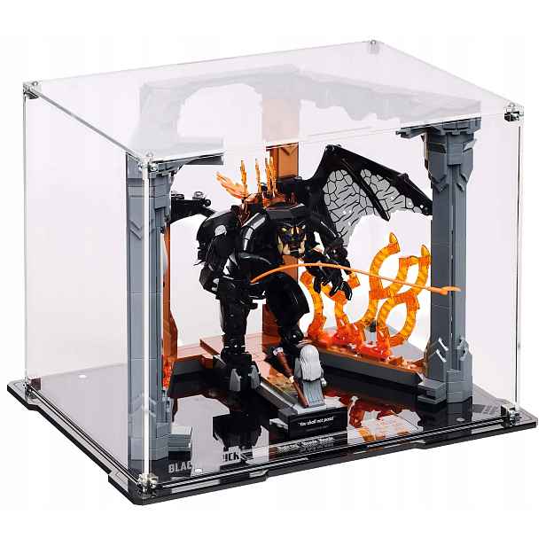 Vitrína Blacked Brick pro Lego 10367 Icons Pán prstenů: Balrog