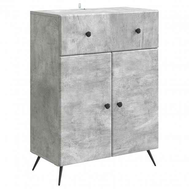 vidaXL Servírovací skříň Betonově šedá 66 x 34,5 x 90 cm