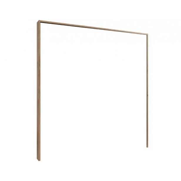 Paspartový rám k šatní skříni Emden, 138 cm, prkenný dub