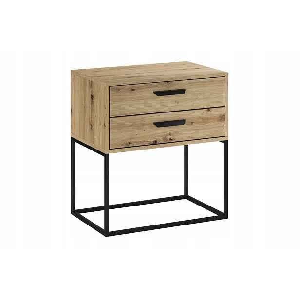 Szafka nocna z dwiema szufladami 60 cm Navello Artisan