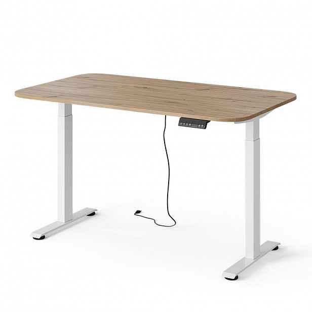Vicco PSACÍ STŮL Elevate Bílá/Artisan 140 x 80 cm 2 motory