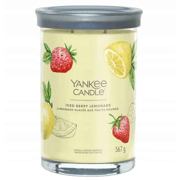 Yankee Candle Signature Velká Svíčka ve Sklenici Iced Berry Lemonade 567g
