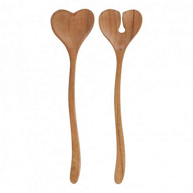 Butlers ACACIA Salátový příbor srdce set 2 ks