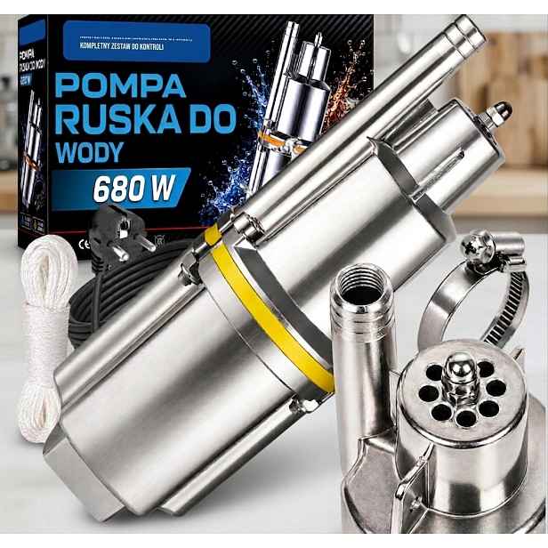 Čerpadlo Na Špinavou A Čistou Vodu Ruské Výkonné Do Studny Ponorné Ponorné Čerpadlo 680 W