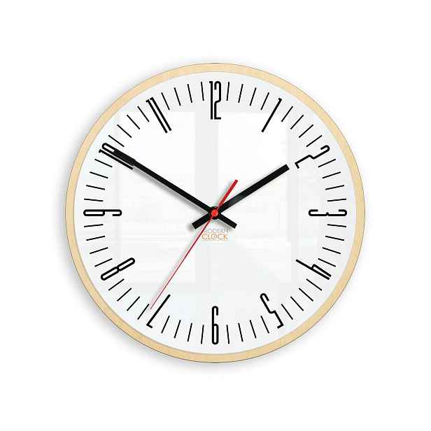ModernClock Nástěnné hodiny Piano bílé