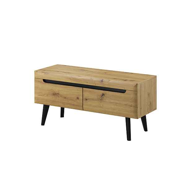 Piaski Televizní stolek Nordi 107 cm černý/dub Artisan