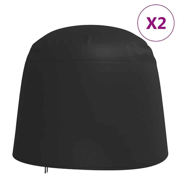 vidaXL Plachty na dvojité závěsné křeslo 2 ks Ø 230x200 cm 420D oxford