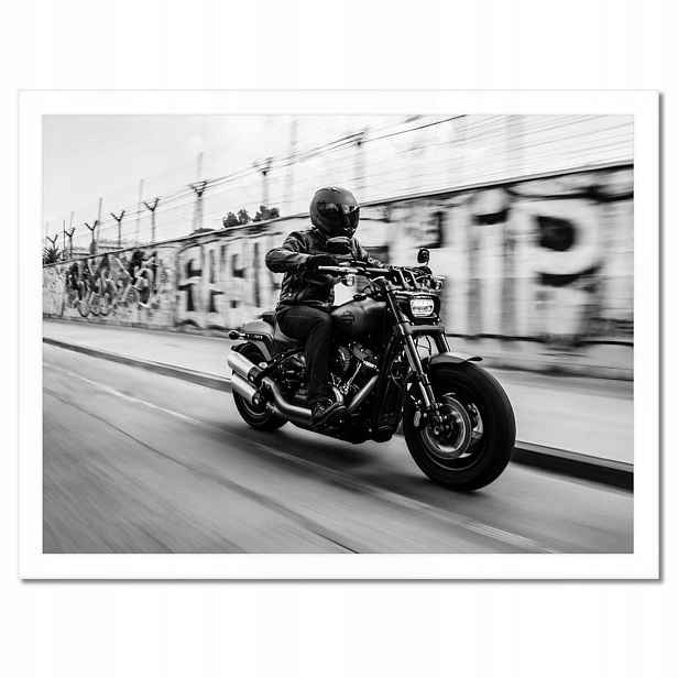 Plakáty v rámu 40x30 Harley Davidson Motocykl