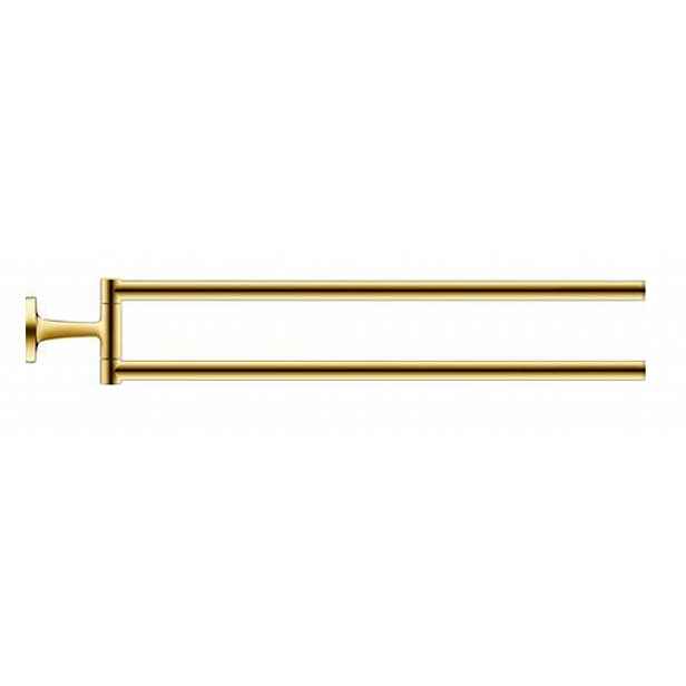 Duravit Starck T - Dvojitý držák ručníků, otočný, délka 47 cm, zlatá 0099413400