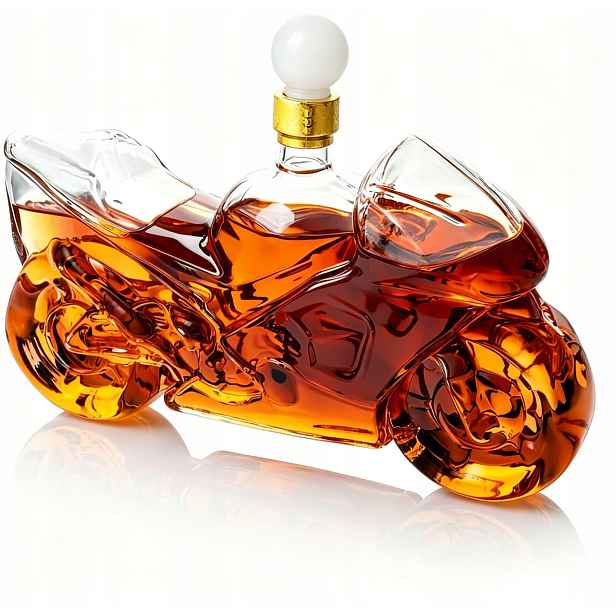 Karafa na whisky a likérovou vodu Motor Motocykl Dárek ke Dni otců
