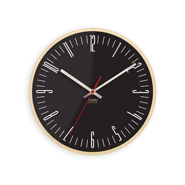 ModernClock Nástěnné hodiny Piano černé